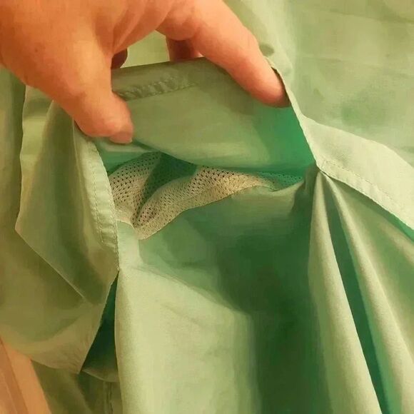 Men's Mint Green Nylon Outdoor Vented Short Sleeve Shirt - Picture 3 of 7